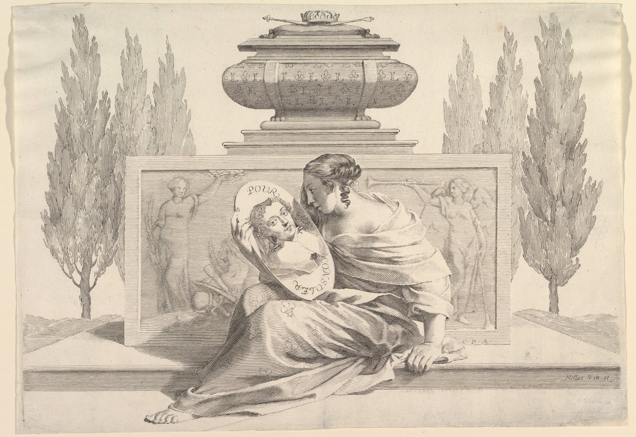 Allegory in Honor of Anne of Austria by Claude Mellan