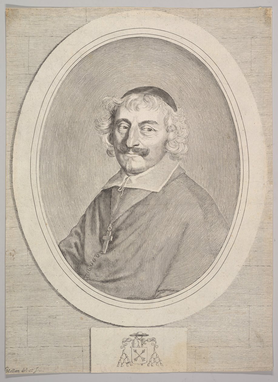 Alphonse III Delbène, Bishop of Orléans by Claude Mellan
