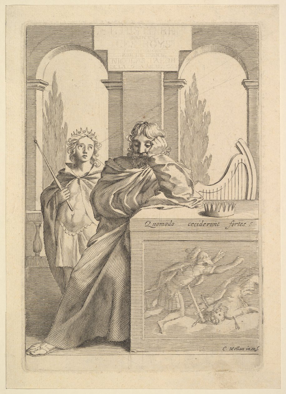 David: Title Page for Talon, The Holy History, III by Claude Mellan
