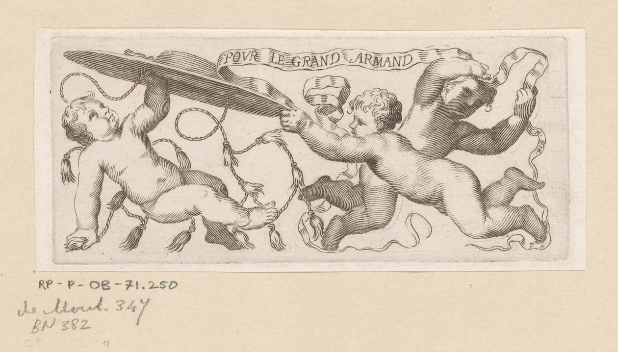 Three Putti with Cardinal