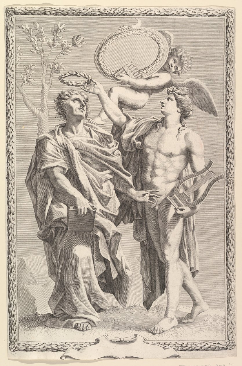Frontispiece: Virgil, Publii Virgilii Maronis Opera, 1641 by Claude Mellan