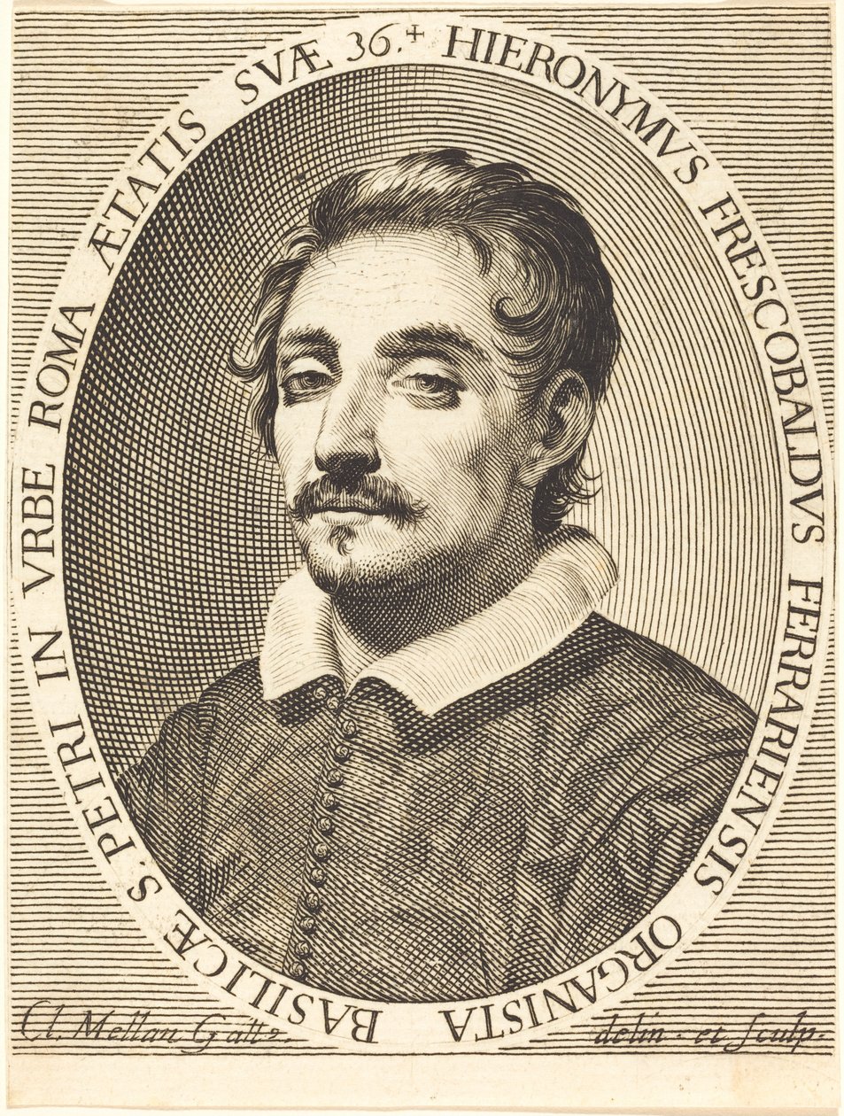 Girolamo Frescobaldi by Claude Mellan
