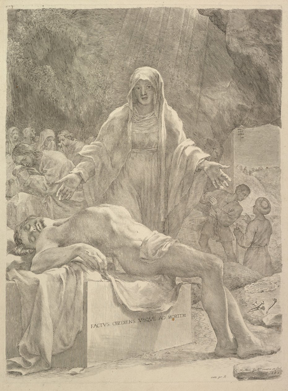 Lamentation by Claude Mellan