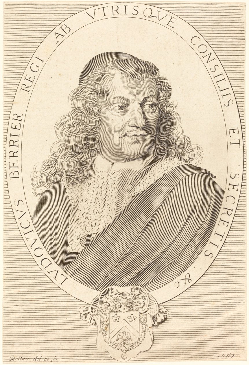 Louis Berryer by Claude Mellan
