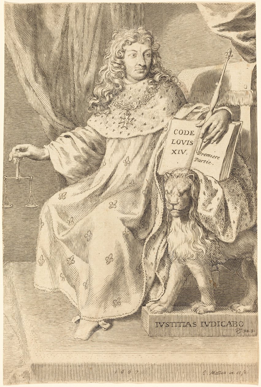 Louis XIV by Claude Mellan