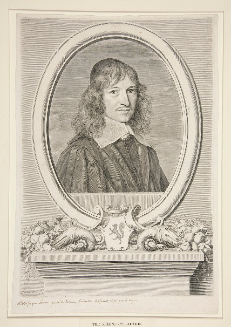 Nicholas Fouquet, Viscount of Melun and of Vaux (1615-1680) by Claude Mellan