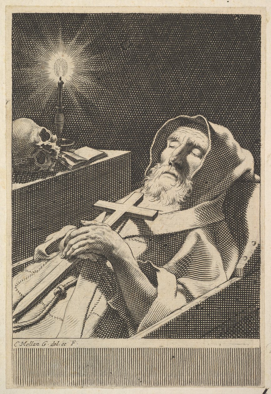 St. Francis of Paola by Claude Mellan