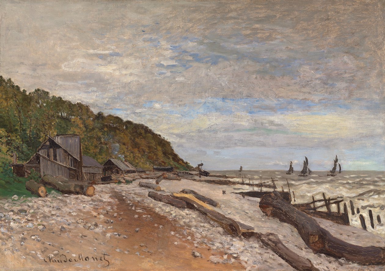 Boatyard Near Honfleur by Claude Monet