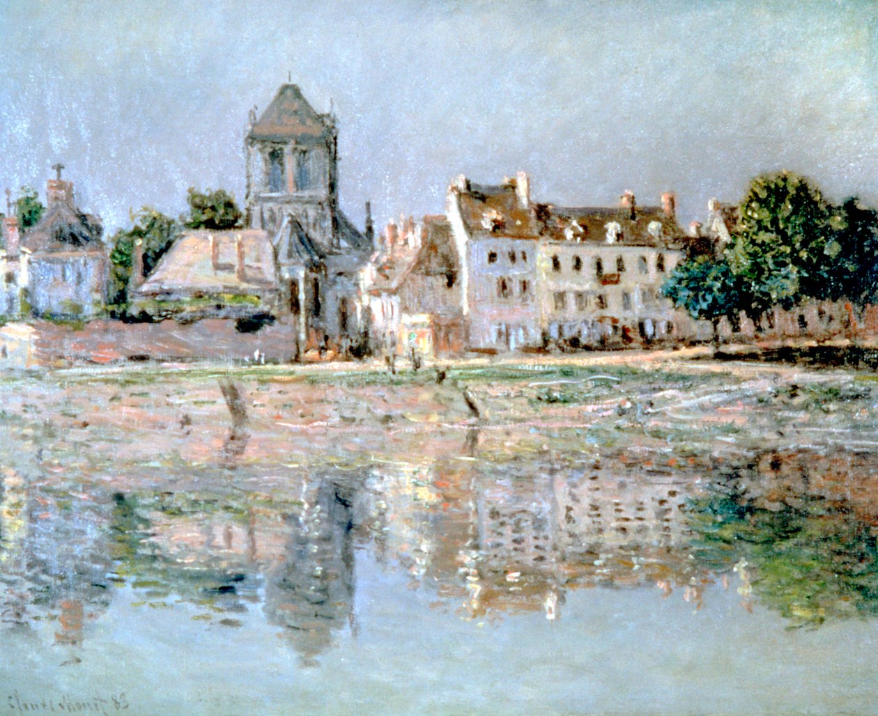 By the River at Vernon by Claude Monet