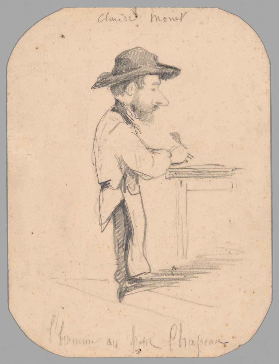 Caricature of a Man in the Small Hat by Claude Monet