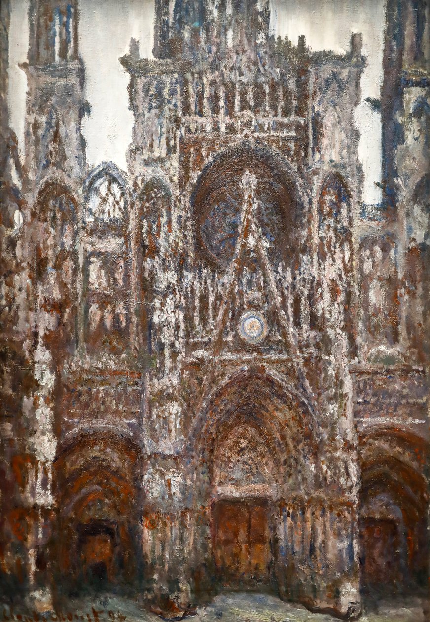 Cathedral of Rouen, Portal View, Brown Harmony by Claude Monet