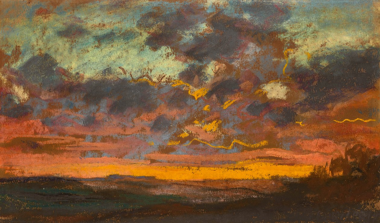 Sunset by Claude Monet