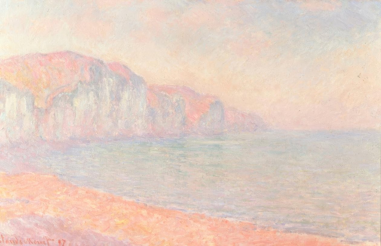 Cliffs of Pourville, Morning by Claude Monet