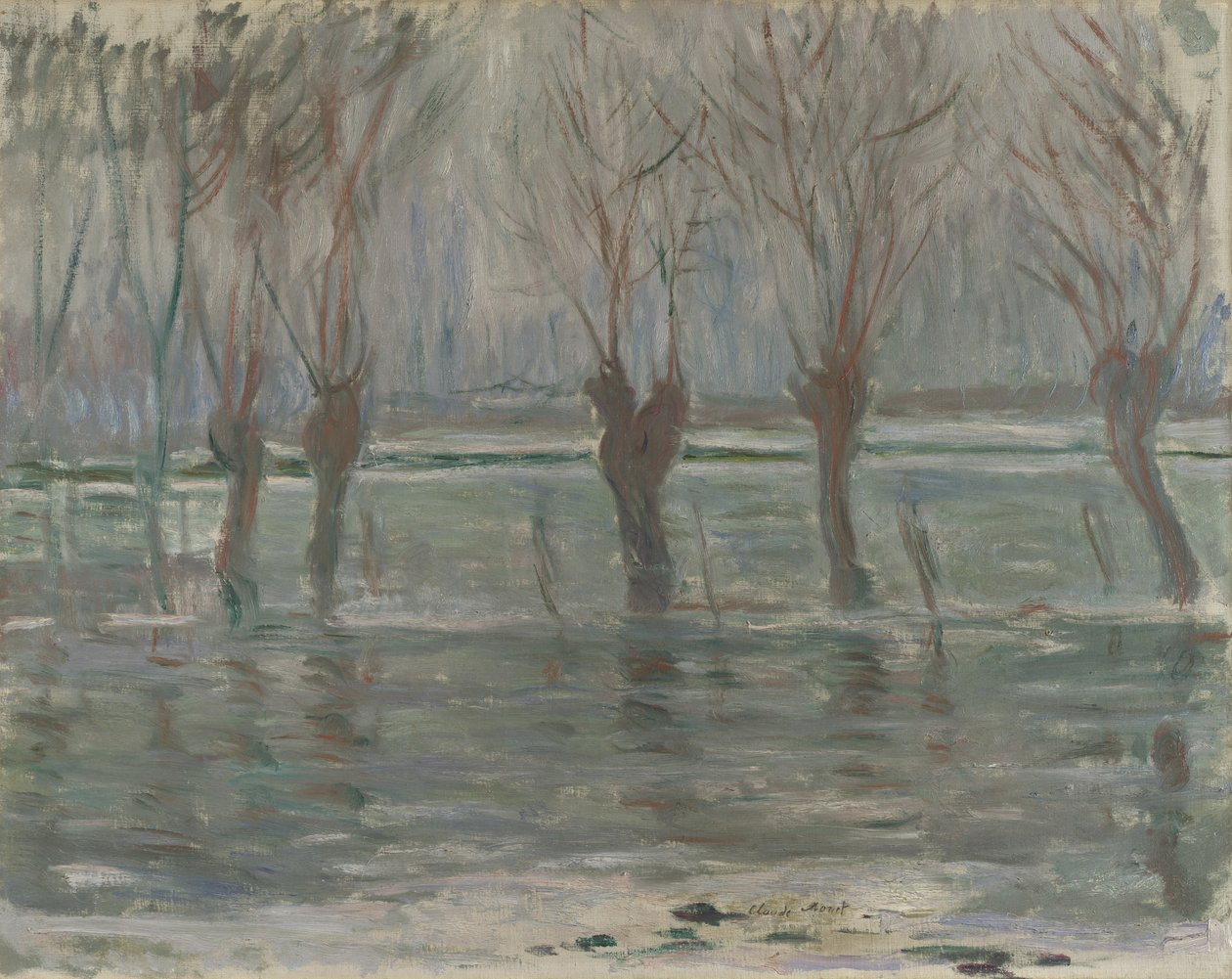 Flood Waters, 1896 by Claude Monet