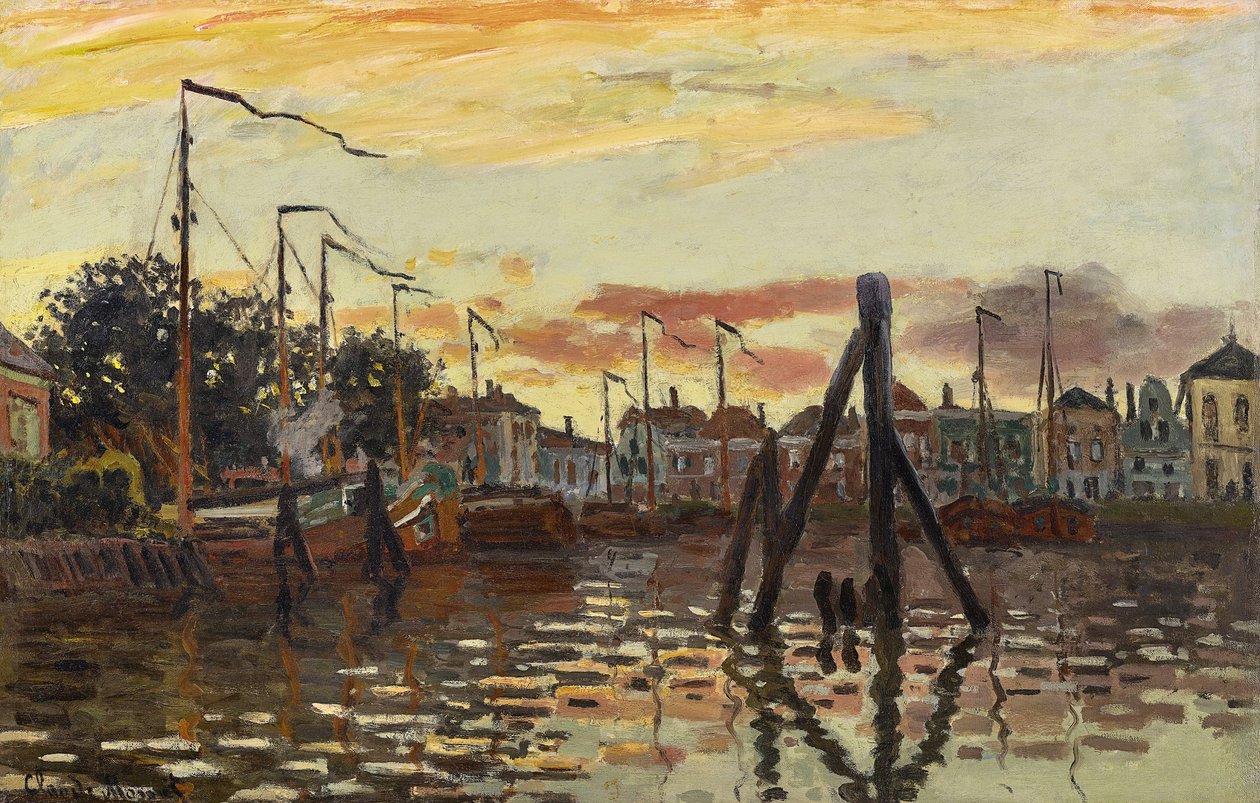 The Port of Zaandam by Claude Monet: Buy fine art prints