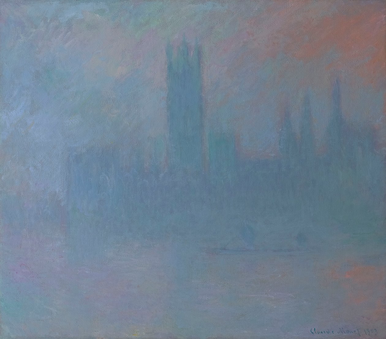Houses of Parliament in the Fog by Claude Monet