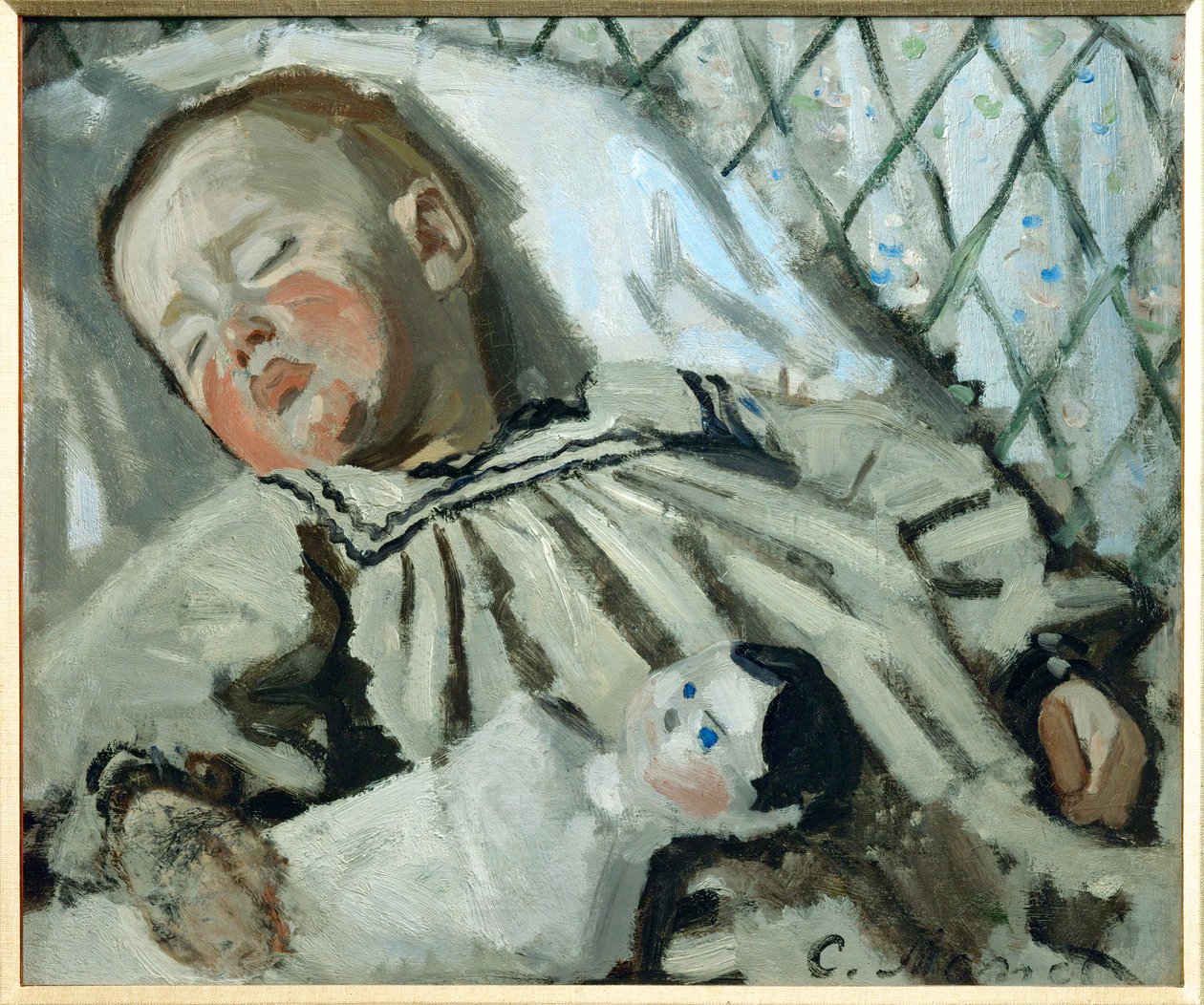 Jean Monet Asleep by Claude Monet