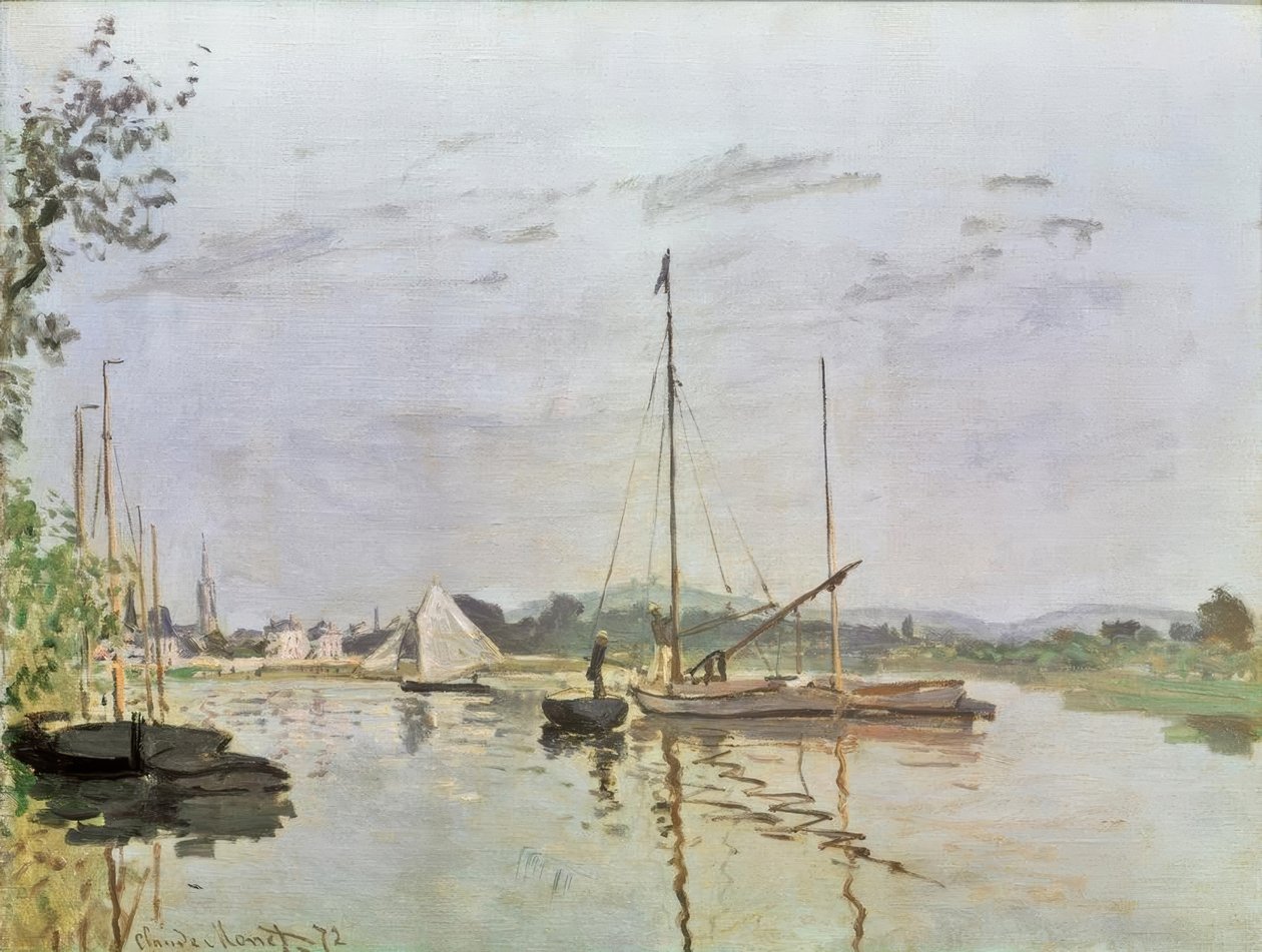 The Boat, Argenteuil by Claude Monet