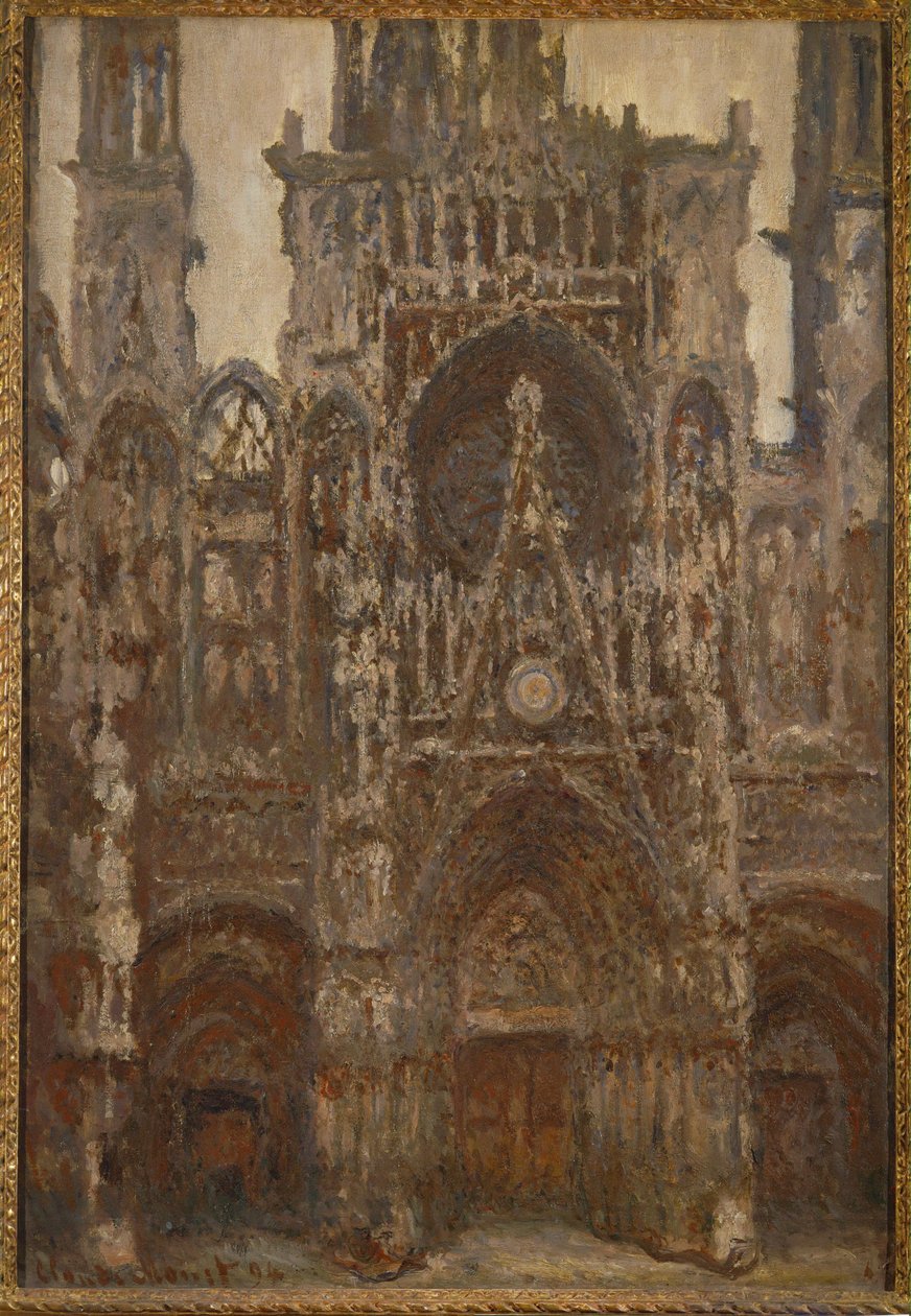 The Cathedral of Rouen: Brown Harmony by Claude Monet