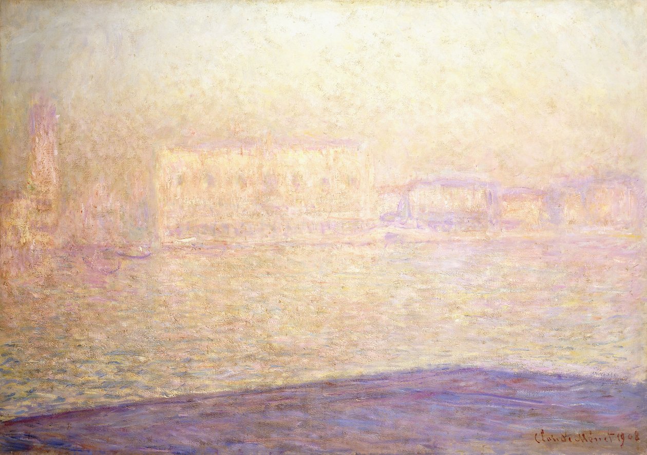 The Ducal Palace Seen from San Giorgio Maggiore by Claude Monet