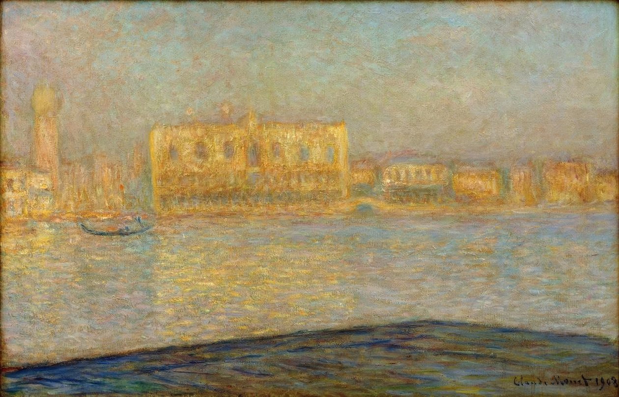 The Ducal Palace Seen from San Giorgio Maggiore by Claude Monet