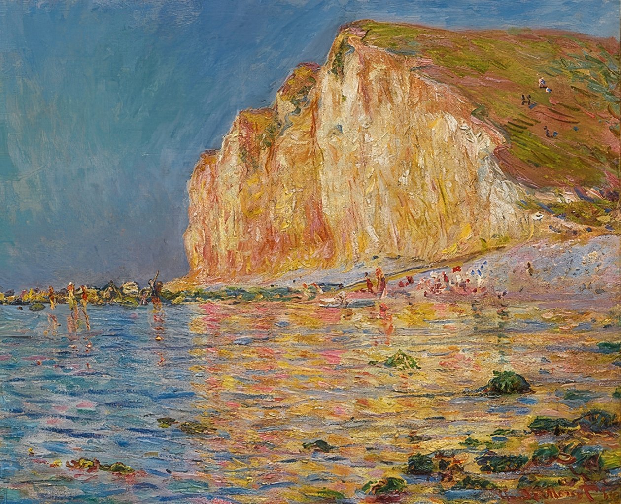Les Petites-Dalles at Low Tide. 1884 by Claude Monet