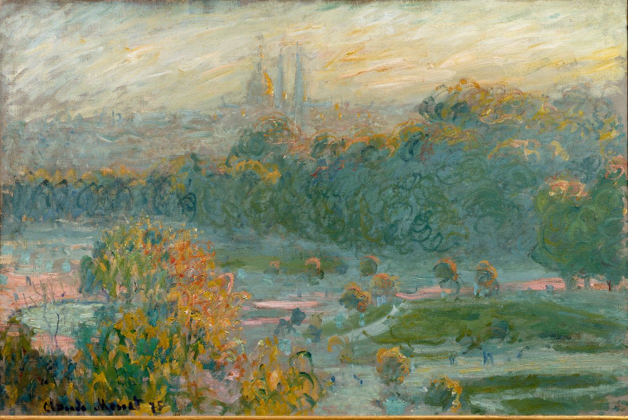 Les Tuileries, Study by Claude Monet