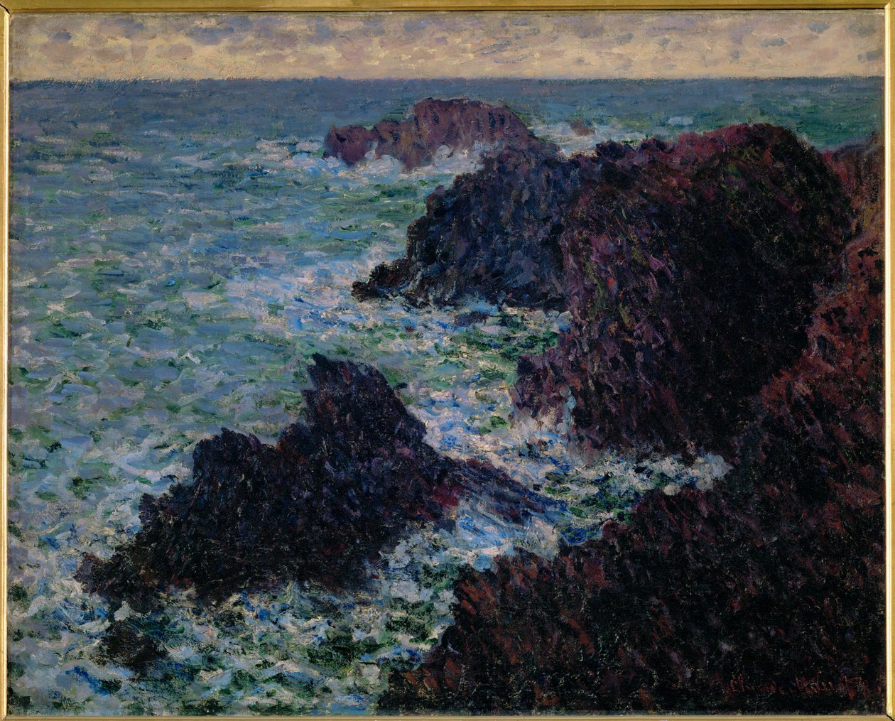 The Rocks of Belle-Ile, the Wild Coast by Claude Monet