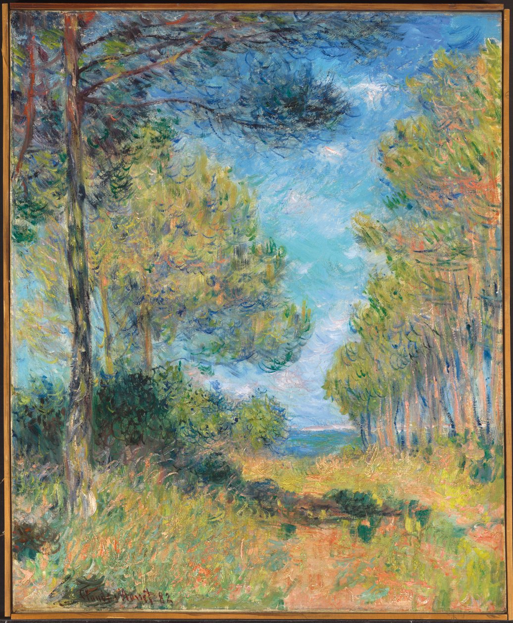 Pine Tree Path at Varengeville, 1882 by Claude Monet