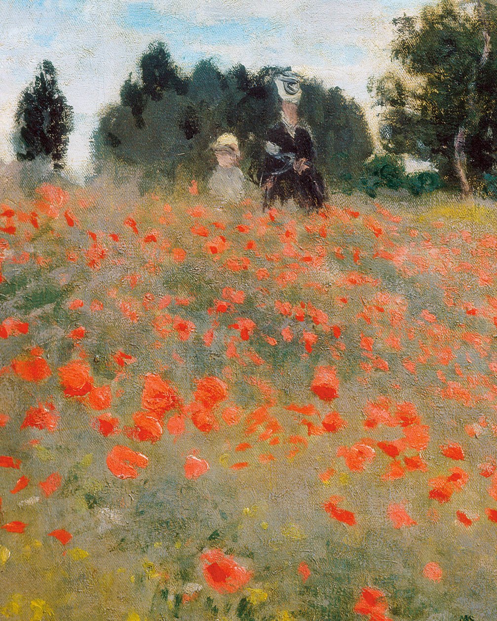Poppies, Surroundings of Argenteuil (detail) by Claude Monet