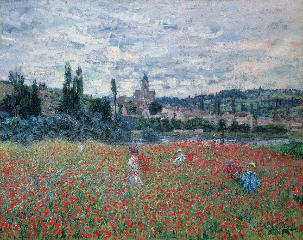 Poppy Fields near Vétheuil, c.1879 by Claude Monet