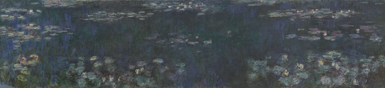 Green Reflections by Claude Monet