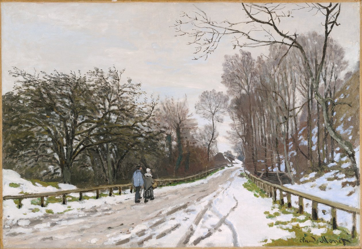 Road Toward the Farm Saint-Siméon, Honfleur by Claude Monet