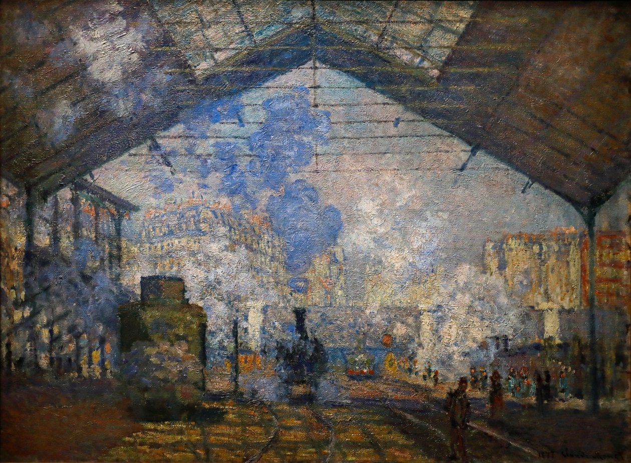 Saint-Lazare station by Claude Monet