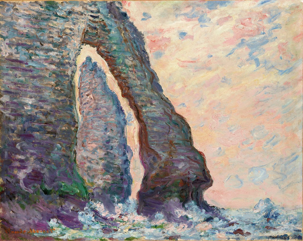 The Needle Rock through the Aval Gate by Claude Monet