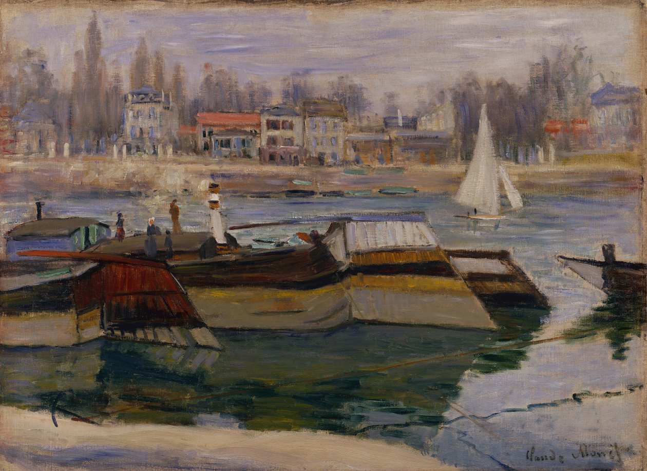 The Seine at Asnieres by Claude Monet