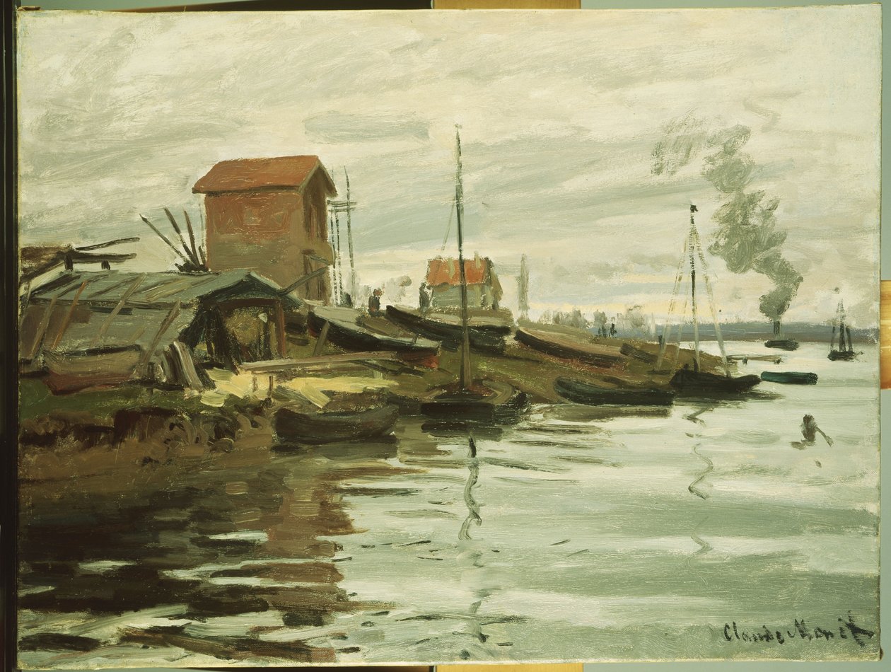 The Seine at Petit-Gennevilliers by Claude Monet