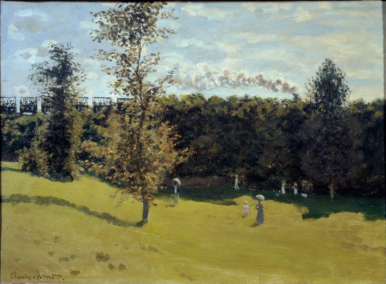 Train in the Countryside by Claude Monet