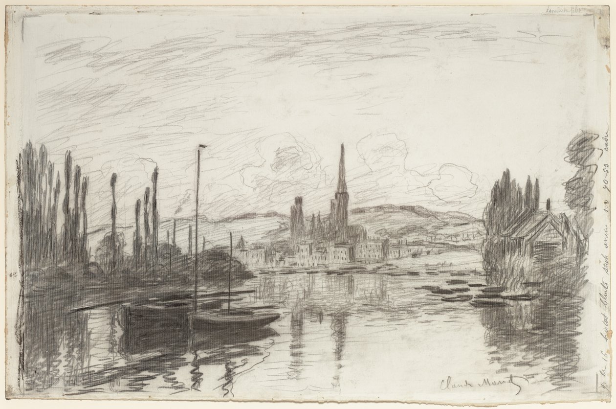 View of Rouen by Claude Monet