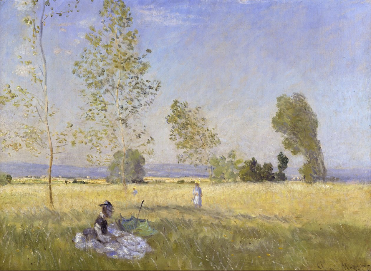 Meadow in Bezons (Summer) by Claude Monet