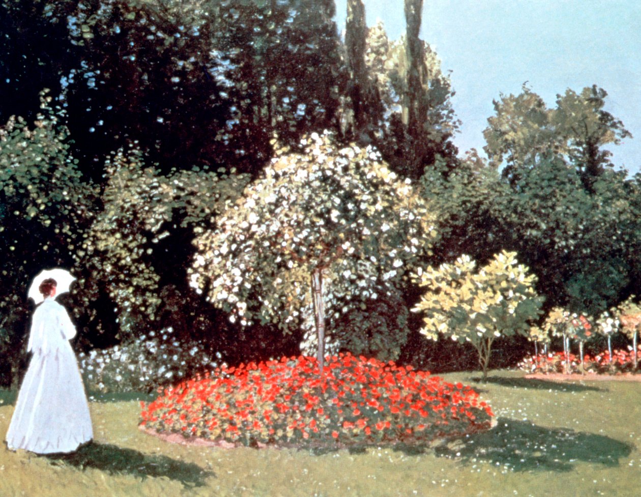 Woman in the Garden, Sainte Adresse by Claude Monet