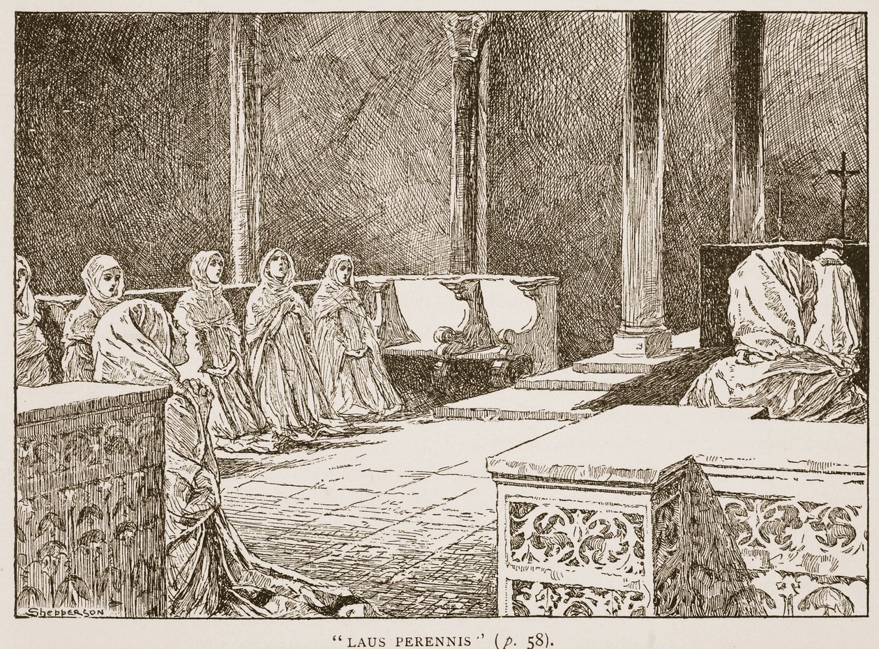 Laus Perennis, illustration from 