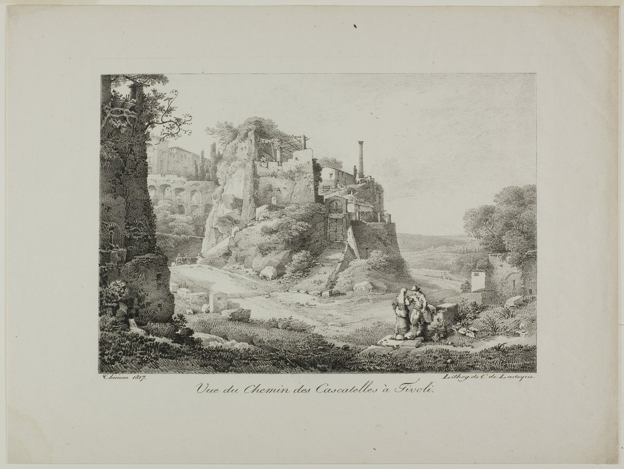 View of the Road from Cascatelles to Tivoli by Claude Thienon
