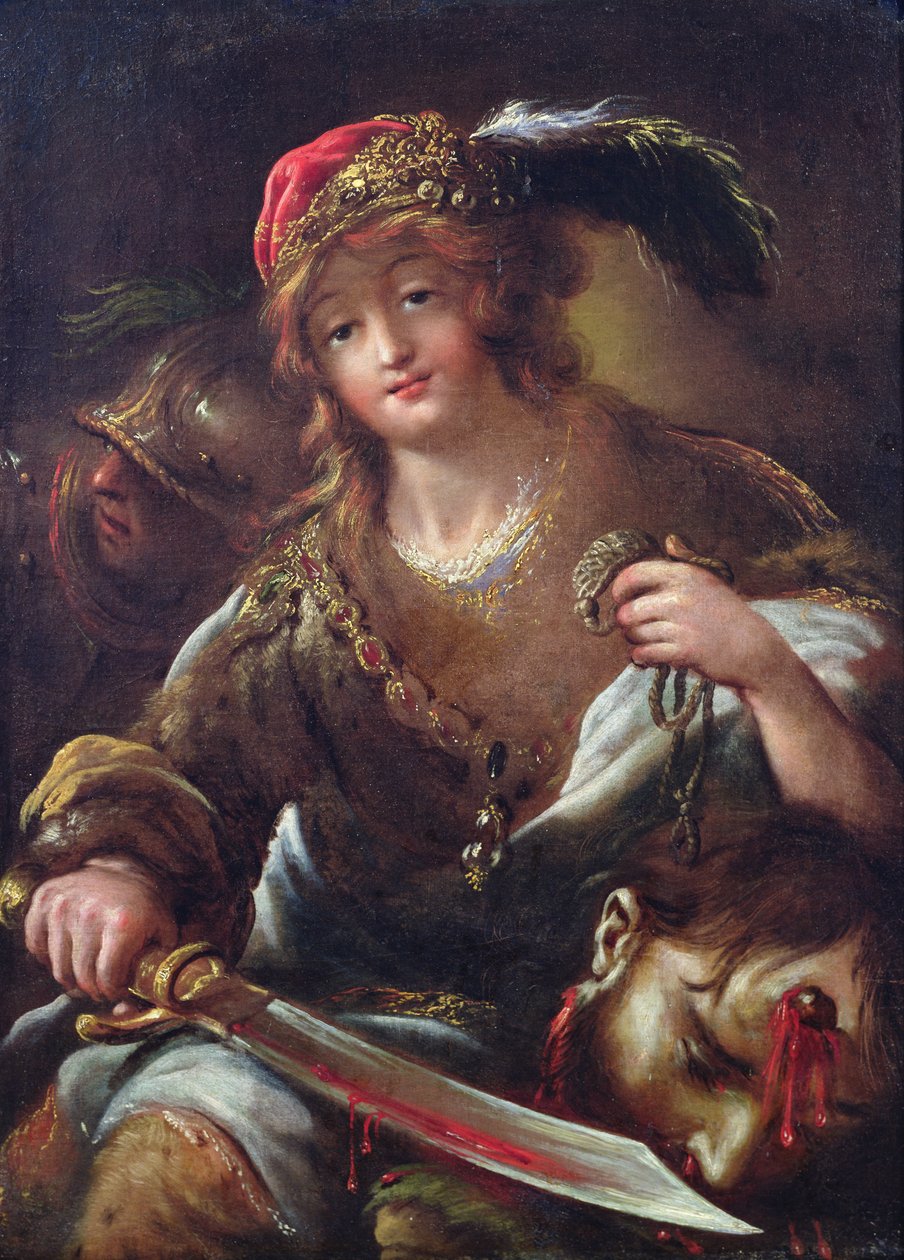 David with the head of Goliath by Claude Vignon