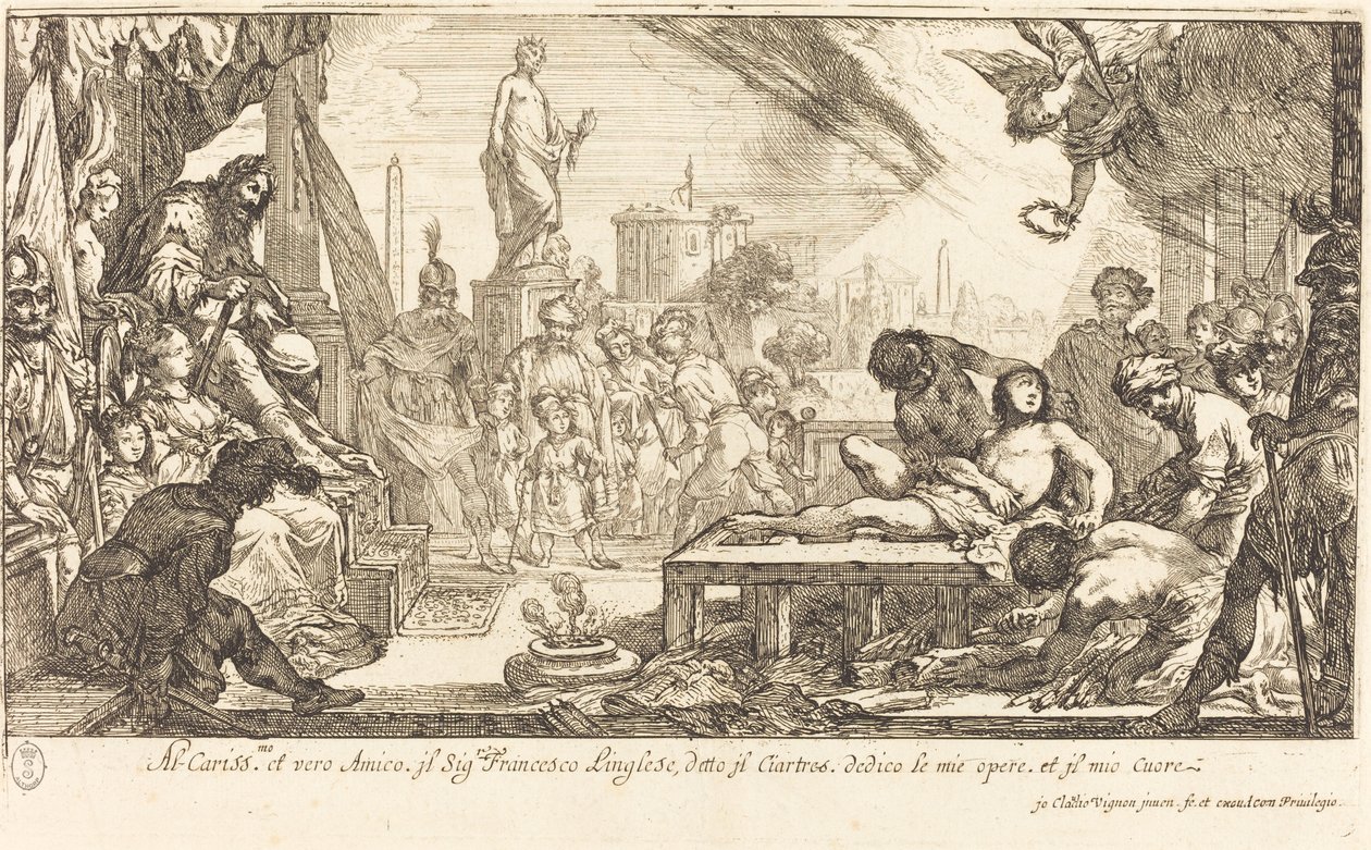The Martyrdom of Saint Lawrence by Claude Vignon