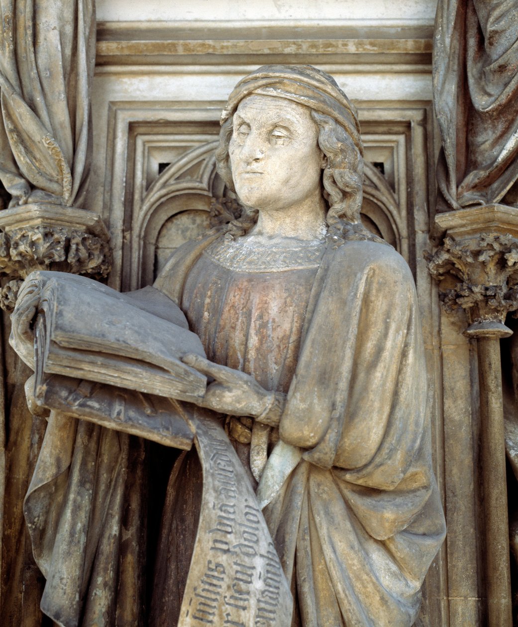 Jeremiah. The base of the Well of Moses (sculpture) by Claus Sluter