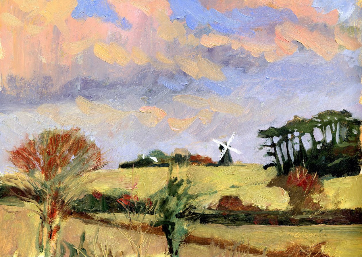Evening Windmill by Clive Metcalfe