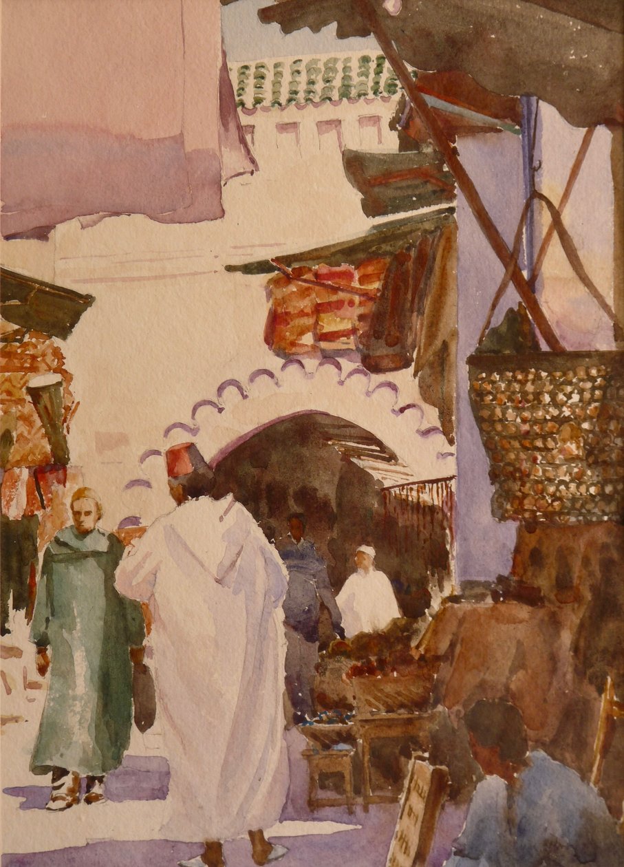Souk des Teinturiers, Marrakech, 2001 by Clive Wilson