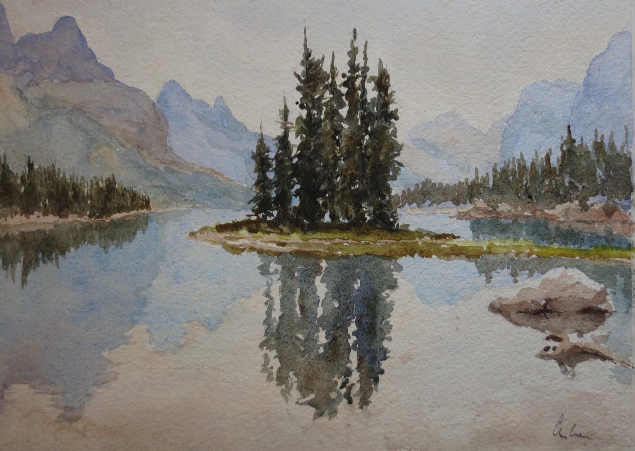 Spirit Island, Maligne Lake by Clive Wilson