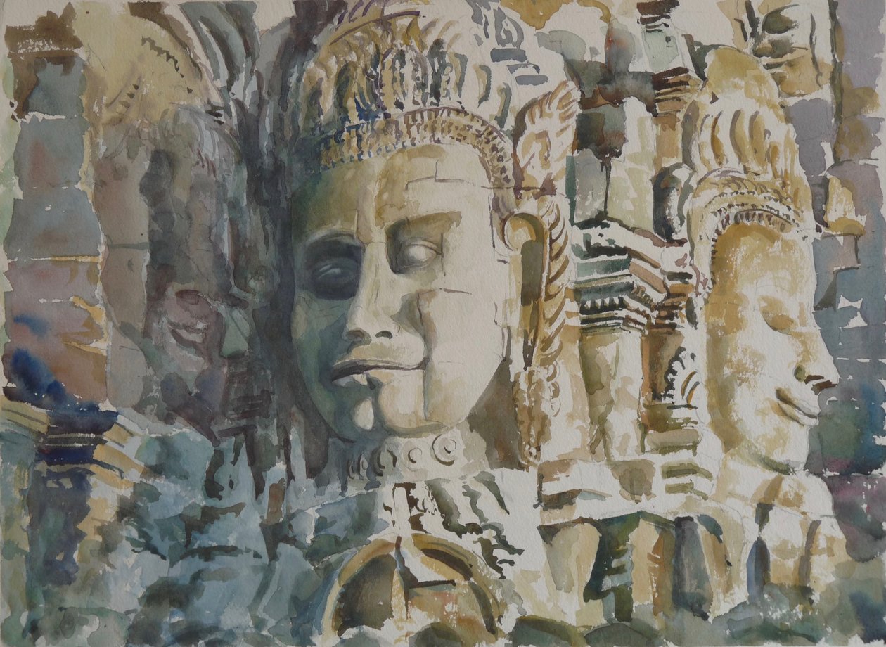 The Bayon: Dawn - Loving Kindness & Equanimity, 2000 by Clive Wilson